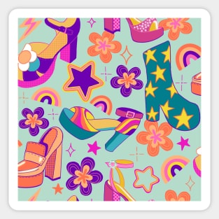 Disco funky fashion Sticker